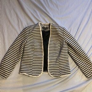 Striped tweed jacket